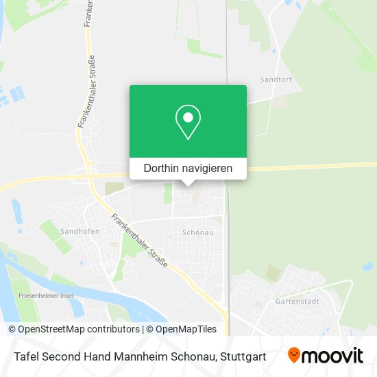 Tafel Second Hand Mannheim Schonau Karte
