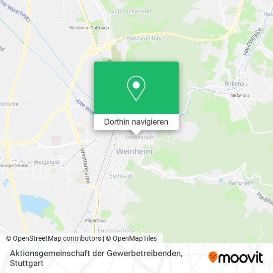 Aktionsgemeinschaft der Gewerbetreibenden Karte