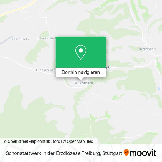 Schönstattwerk in der Erzdiözese Freiburg Karte
