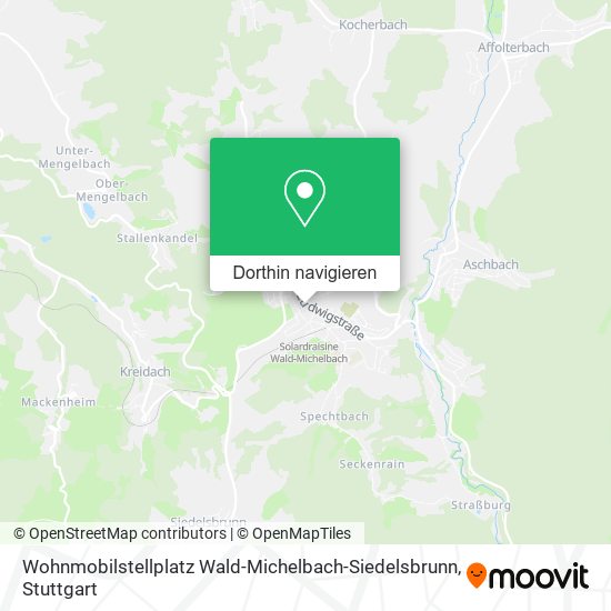 Wohnmobilstellplatz Wald-Michelbach-Siedelsbrunn Karte