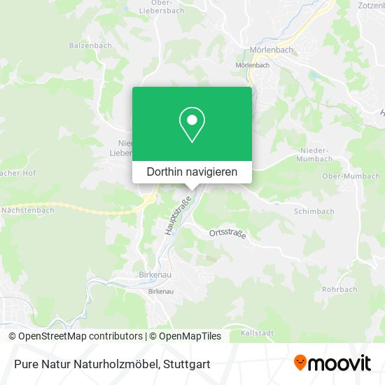 Pure Natur Naturholzmöbel Karte