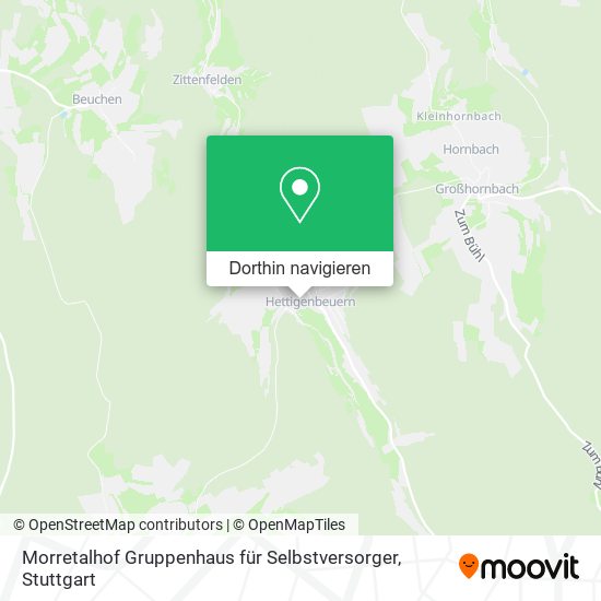 Morretalhof Gruppenhaus für Selbstversorger Karte