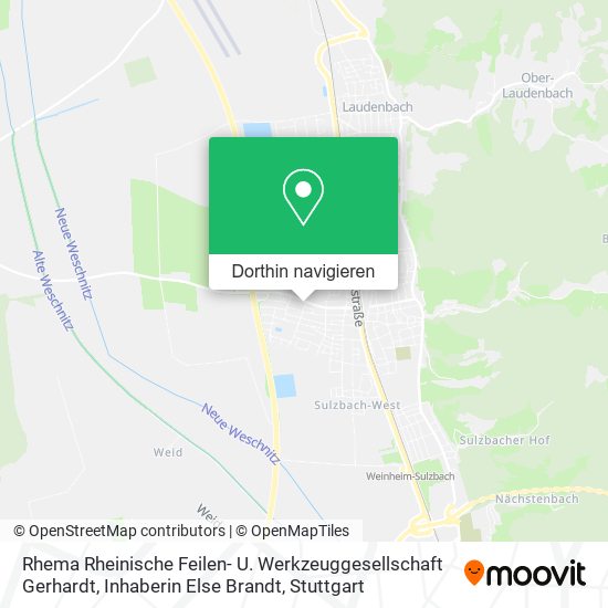 Rhema Rheinische Feilen- U. Werkzeuggesellschaft Gerhardt, Inhaberin Else Brandt Karte