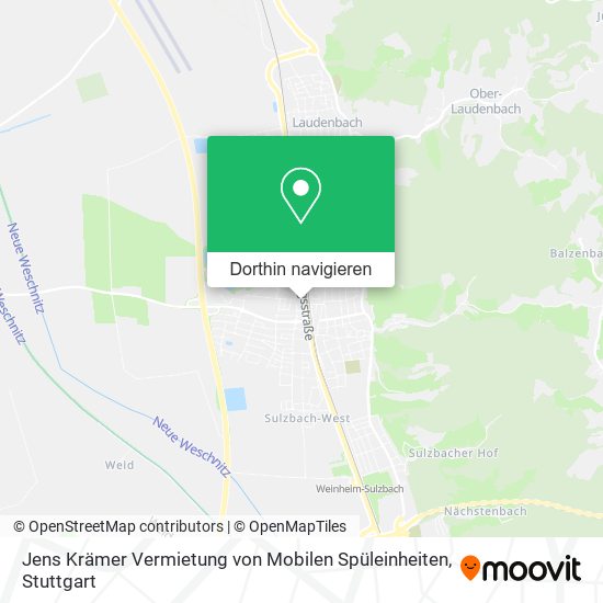 Jens Krämer Vermietung von Mobilen Spüleinheiten Karte