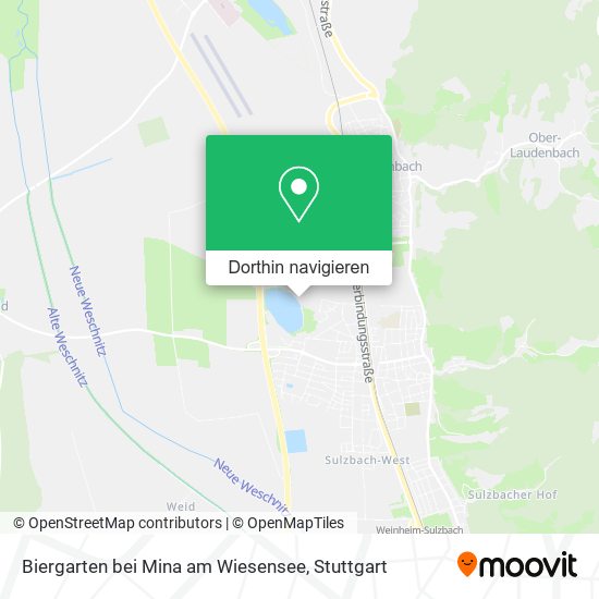 Biergarten bei Mina am Wiesensee Karte