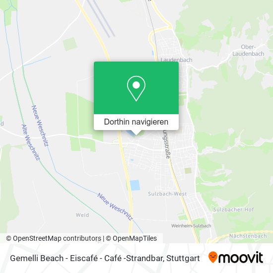 Gemelli Beach - Eiscafé - Café -Strandbar Karte