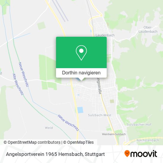 Angelsportverein 1965 Hemsbach Karte