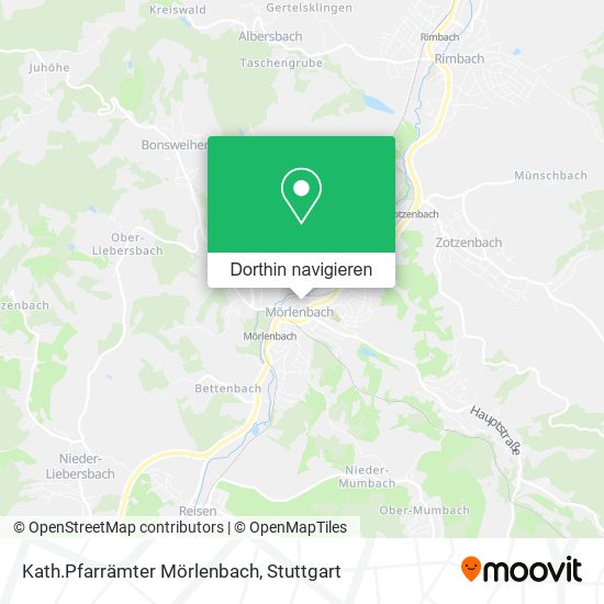 Kath.Pfarrämter Mörlenbach Karte