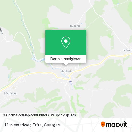 Mühlenradweg Erftal Karte