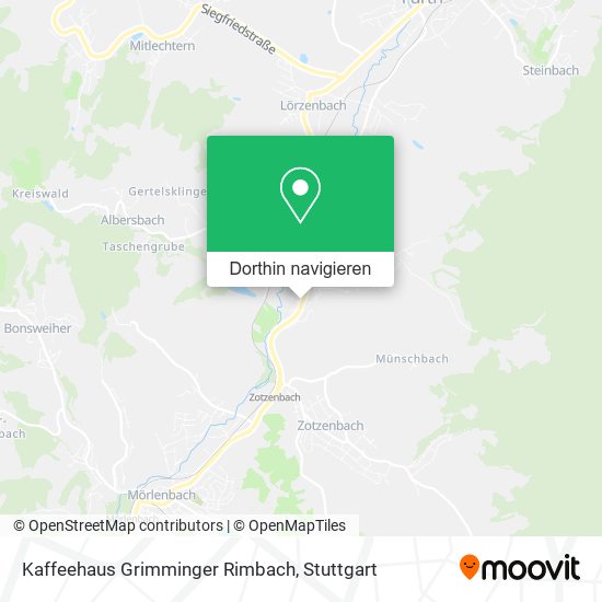 Kaffeehaus Grimminger Rimbach Karte