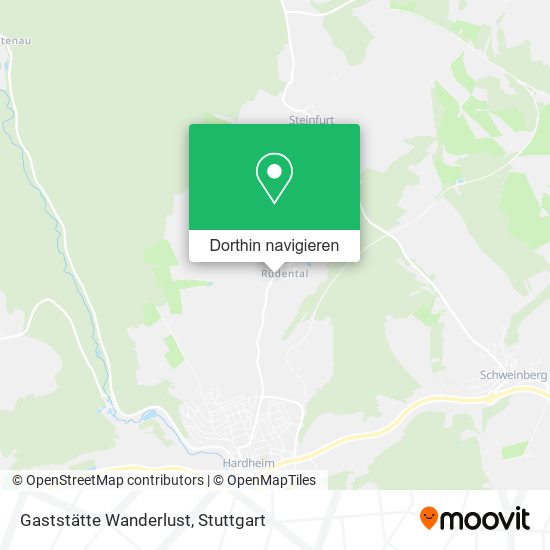 Gaststätte Wanderlust Karte