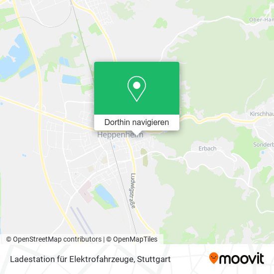 Ladestation für Elektrofahrzeuge Karte