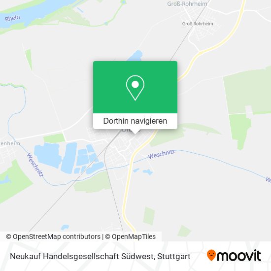 Neukauf Handelsgesellschaft Südwest Karte