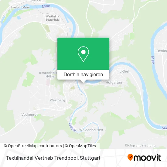 Textilhandel Vertrieb Trendpool Karte