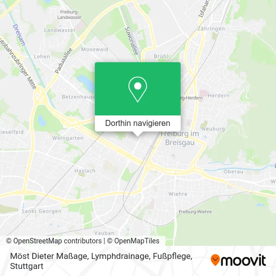 Möst Dieter Maßage, Lymphdrainage, Fußpflege Karte