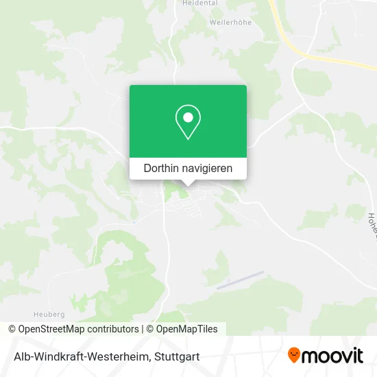Alb-Windkraft-Westerheim Karte