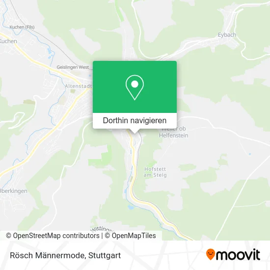 Rösch Männermode Karte