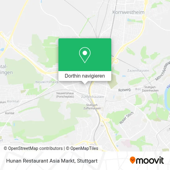 Hunan Restaurant Asia Markt Karte