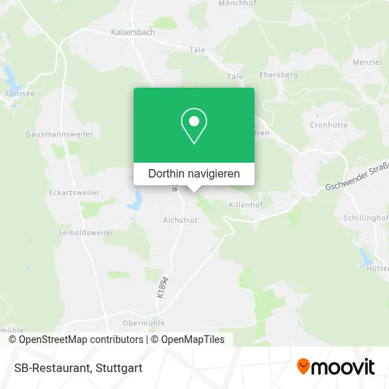 SB-Restaurant Karte
