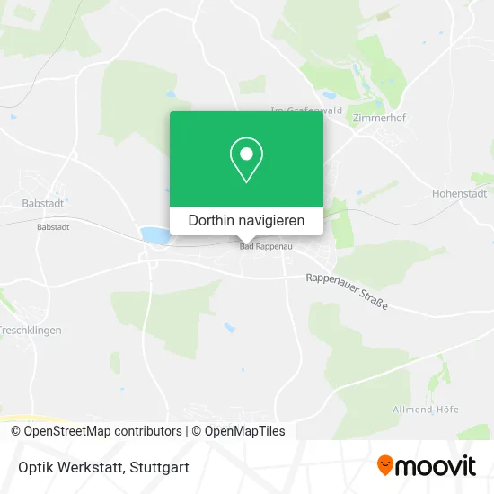 Optik Werkstatt Karte