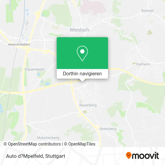 Auto d?Mpelfeld Karte