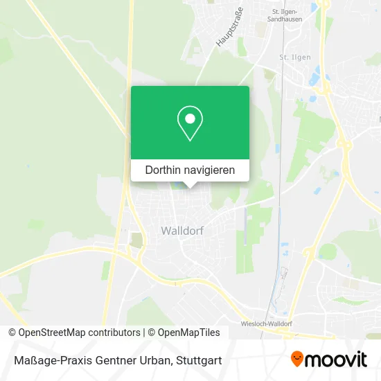 Maßage-Praxis Gentner Urban Karte