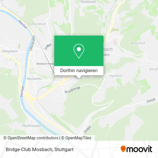 Bridge-Club Mosbach Karte