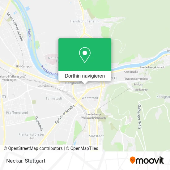 Neckar Karte
