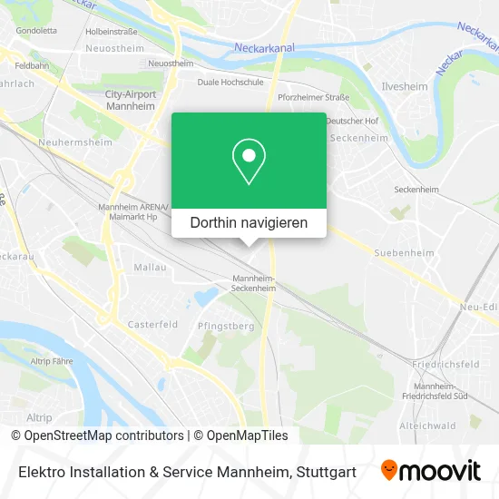 Elektro Installation & Service Mannheim Karte