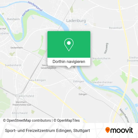 Sport- und Freizeitzentrum Edingen Karte