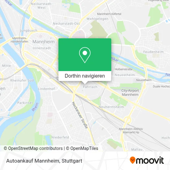 Autoankauf Mannheim Karte