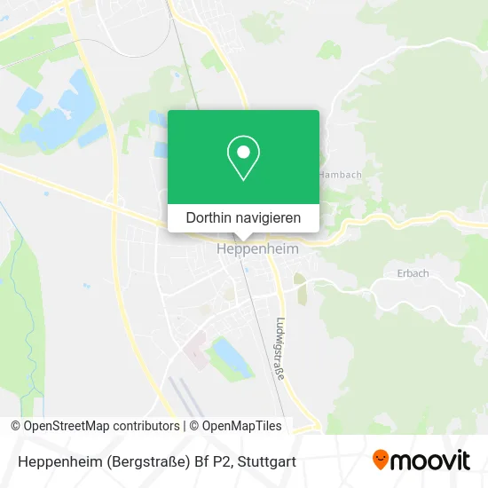 Heppenheim (Bergstraße) Bf P2 Karte