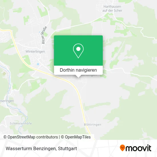 Wasserturm Benzingen Karte