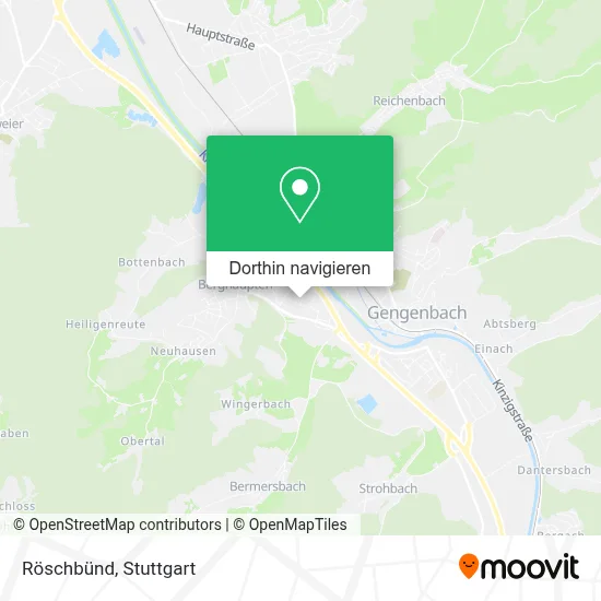 Röschbünd Karte