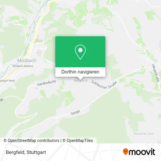 Bergfeld Karte