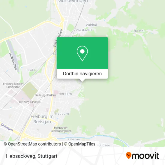 Hebsackweg Karte