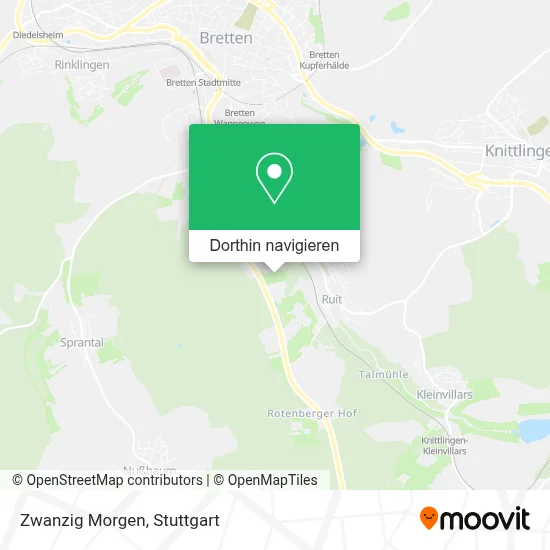 Zwanzig Morgen Karte