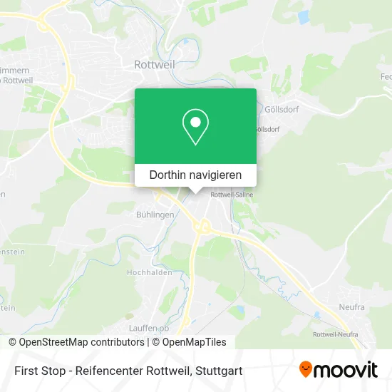First Stop - Reifencenter Rottweil Karte