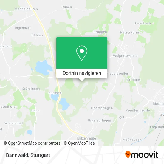 Bannwald Karte