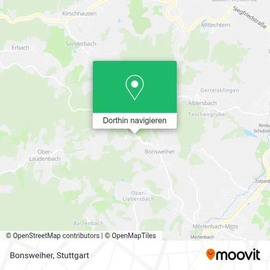 Bonsweiher Karte