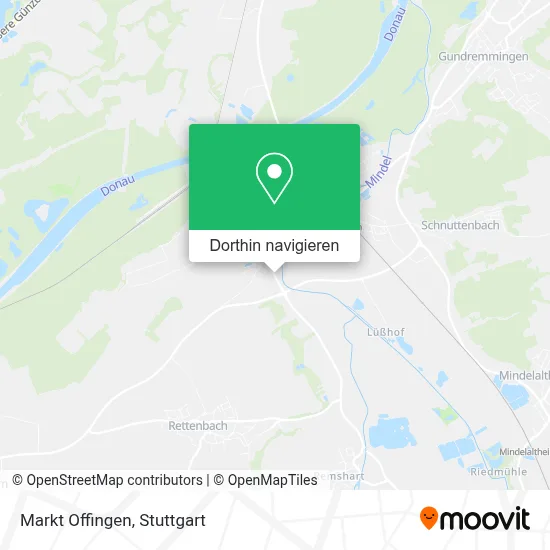 Markt Offingen Karte