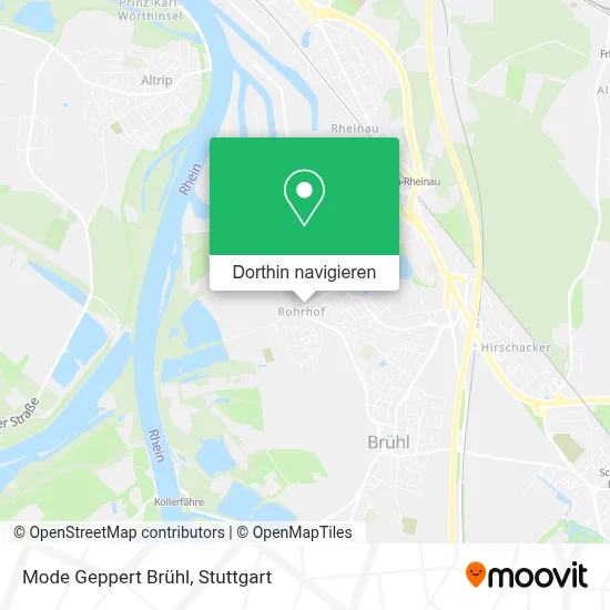 Mode Geppert Brühl Karte