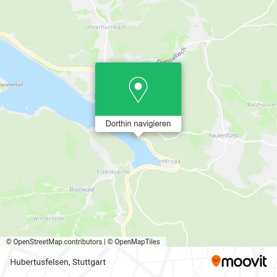 Hubertusfelsen Karte