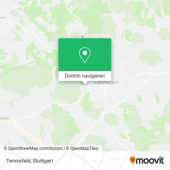 Tennisfeld Karte