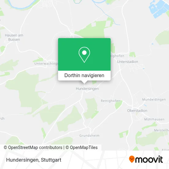 Hundersingen Karte