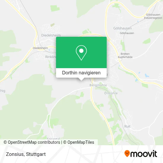 Zonsius Karte