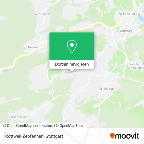 Rottweil-Zepfenhan Karte