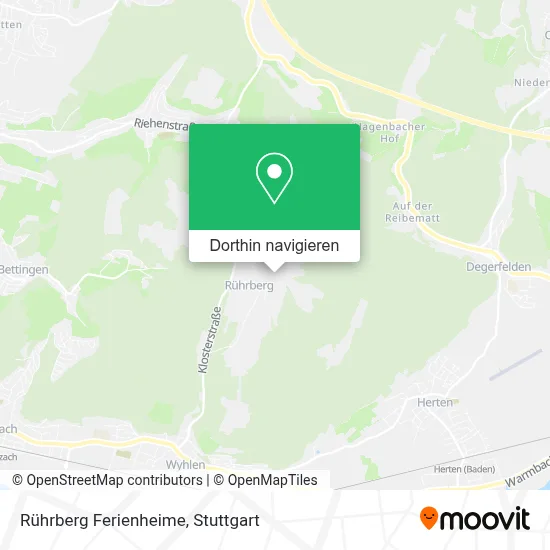 Rührberg Ferienheime Karte