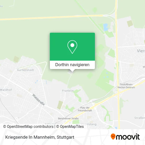 Kriegsende In Mannheim Karte