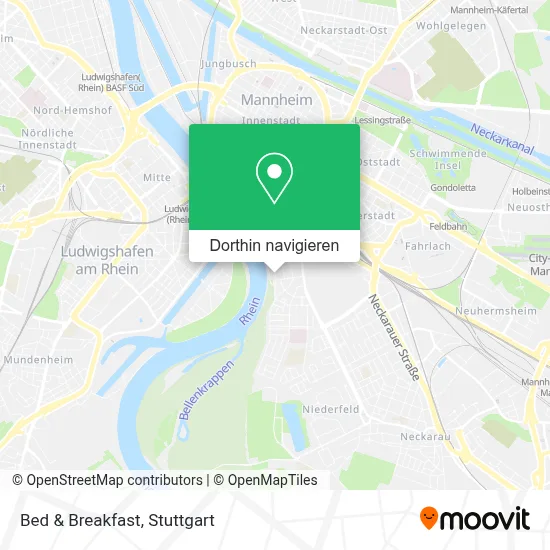 Bed & Breakfast Karte